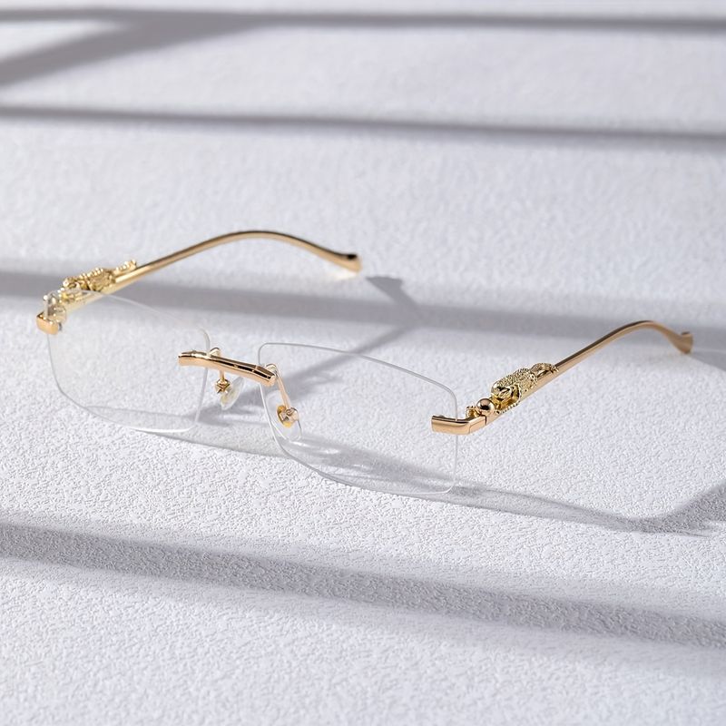 1 Pair of Square Plano Glasses Men, Fashionable Cool, Ideal Gift For Men And Women_voghion.com