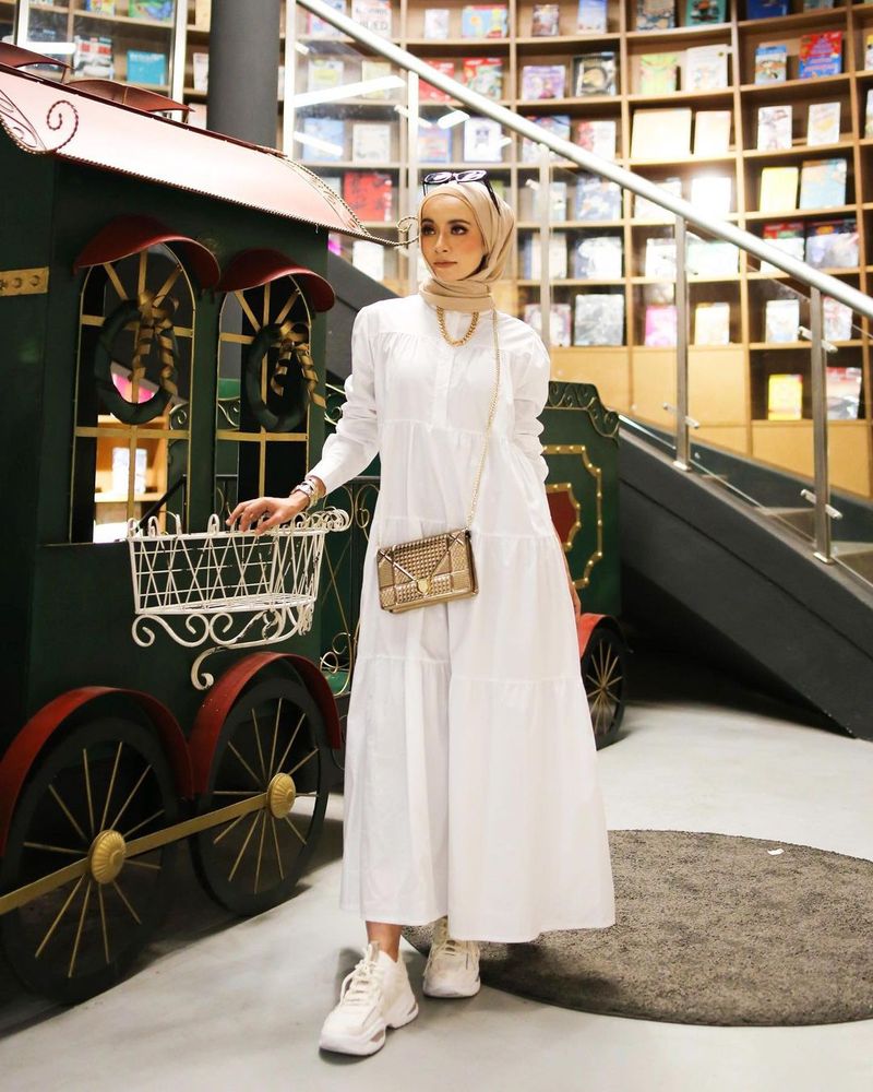 Women's Middle East loose large solid color long-sleeved dress cross-border women's clothing generation_voghion.com