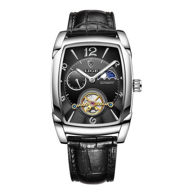Men's Mechanical Watch Square Case Tourbillon_voghion.com