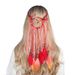 Accessori per capelli con piume fatti a mano: fasce per capelli in stile etnico bohémien, fasce per capelli con piume artigianali - Perfette per festival, feste e look boho_voghion.com