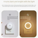 Smart Sensor Sleep Night Light Control LED Bedroom Wall Plug-in Energy-saving Children's Bedside Lamp_voghion.com