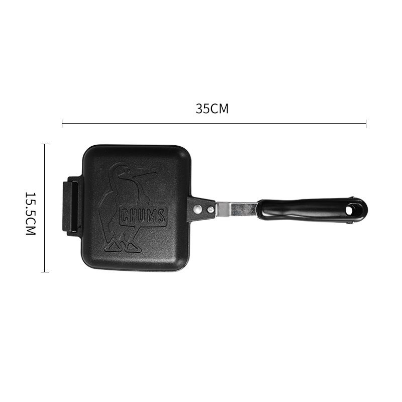Forma para sanduíche com fundo plano e padrão de pinguim, antiaderente, dupla face, forma para sanduíche, frigideira para café da manhã_voghion.com