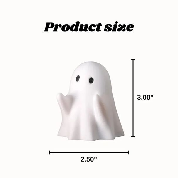 Ghost Pen Holder Office Home Desktop Cute Small Resin Ornament Halloween Creative Gift_voghion.com