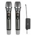 Draadloze microfoon 2 kanalen UHF professionele handheld microfoon microfoon voor feest karaoke kerk show vergadering_voghion.com