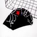 Gothic Spider Web Jacquard Knit Beanie - Trendy Unisex Winter Hat For Men & Women - Soft Acrylic Warm Skull Cap With Streetwear Style_voghion.com