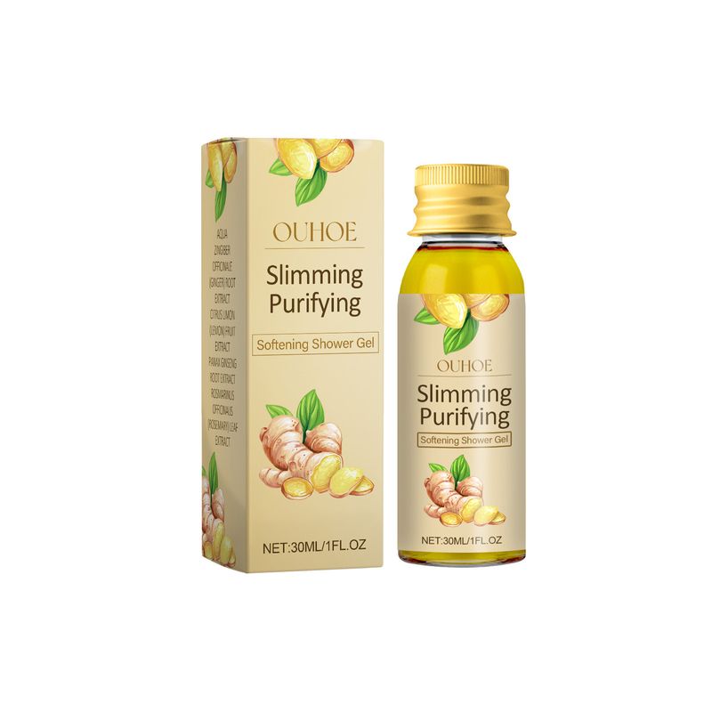 OUHOE Ginger Body Wash, Limpeza Corporal Hidratante Rejuvenescedor Pele Body Wash_voghion.com