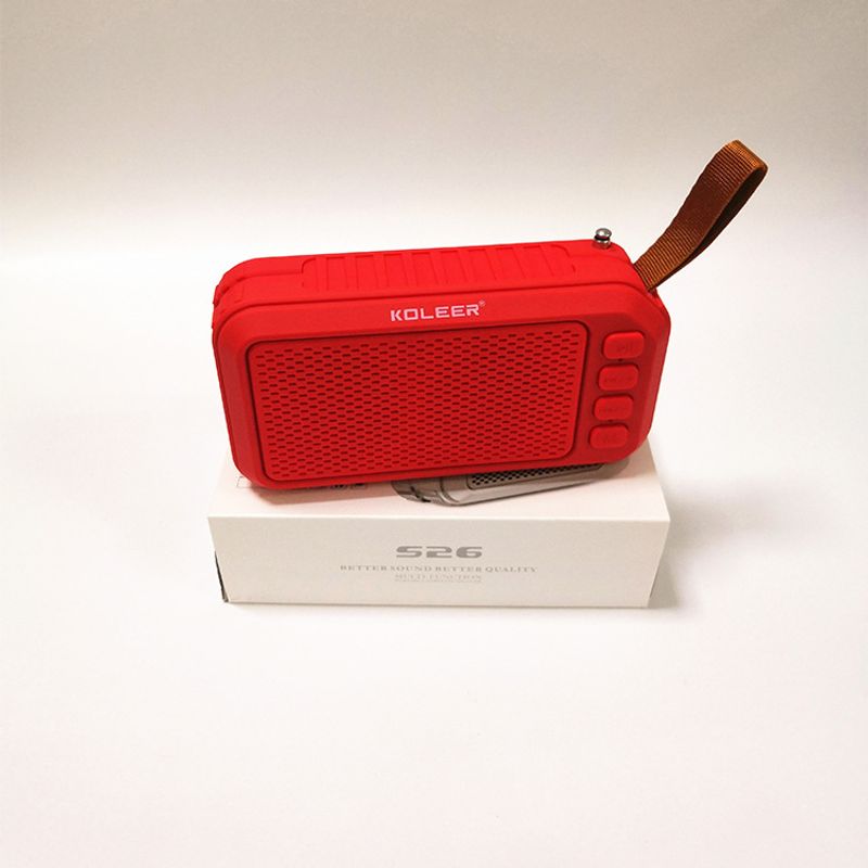 Noua boxă Bluetooth fără fir S26, lanternă LED portabilă pentru exterior, subwoofe conectabil, radio, telefon mobil mic_voghion.com