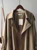 Trench Coat for Women 2023 New In Outerwears Elegant Women's Overcoat Casual Solid Double Breasted Jackets Turn-down_voghion.com