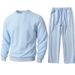 Jacquard Knit Sweatshirt & Jogger Set – Winter-Ready Casual Outfit With Breathable Comfort (Matching Loungewear For Men)_voghion.com