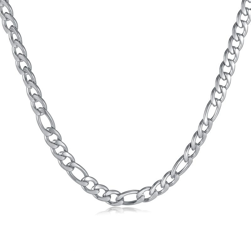 Men's OPK Stainless Fashion Personality Hip Hop NK Chain Titanium Steel Necklace_voghion.com
