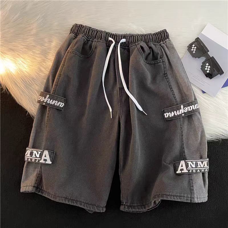 Men's Clothing Denim Shorts Summer Thin Loose Shorts Fashion Brand Ins High Street Casual Washed Shorts_voghion.com