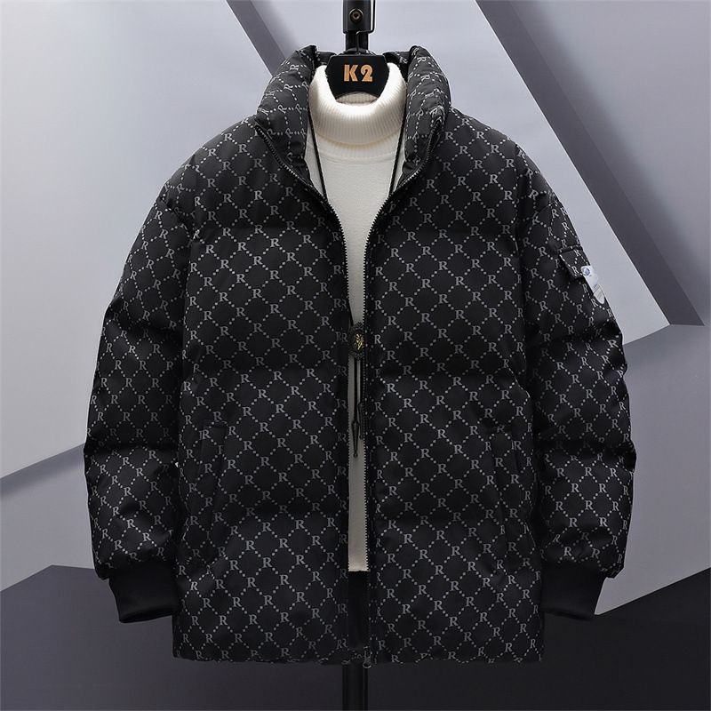 Herren-Winterjacke in Übergröße – Dicker, fleecegefütterter Baumwollmantel für große und lange Größen (Schwarz, Khaki, Größen M-8XL)_voghion.com