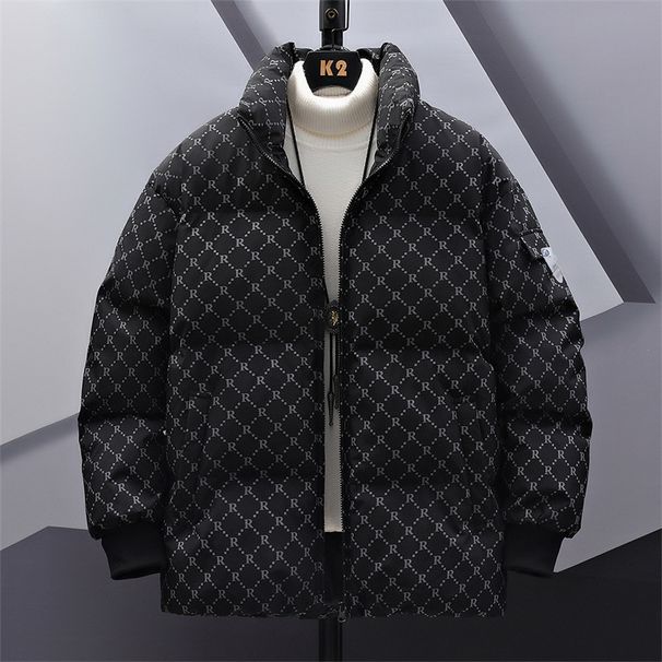 Herren-Winterjacke in Übergröße – Dicker, fleecegefütterter Baumwollmantel für große und lange Größen (Schwarz, Khaki, Größen M-8XL)_voghion.com