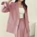 Rosa 2025 Neue Frühling Und Herbst Koreanische Chic Kleine Blazer Anzug Für Frauen Mit Einzigartige Design_voghion.com