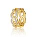 Creative Style Cuban Chain Ring With Inlaid Diamonds Jewelry Accessories_voghion.com