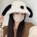 Puppy Ear Fisherman For Women, Autumn And Winter Korean Style, Large Head Circumference, Plush Bucket Hat, Cute, Face_voghion.com
