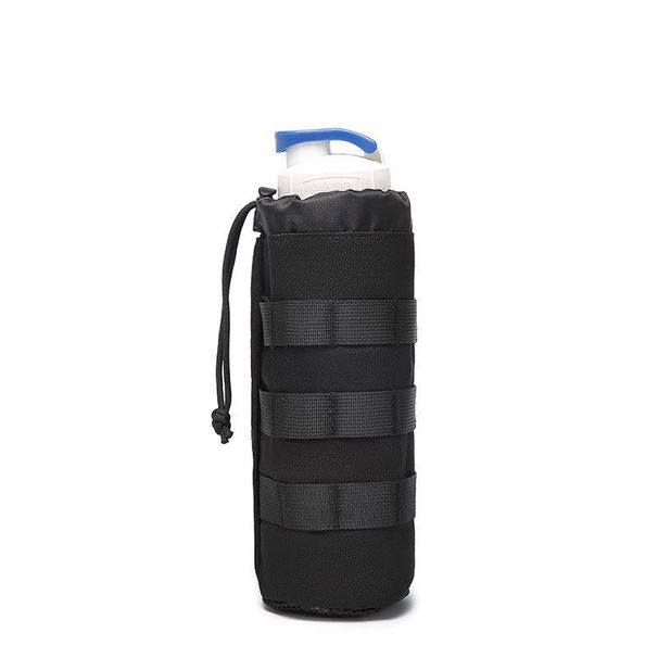 Insulated Sleeve Molle Water Bottle Multi-Functional Expansion Hanging Small Waist Outdoor Storage Mesh Bag_voghion.com