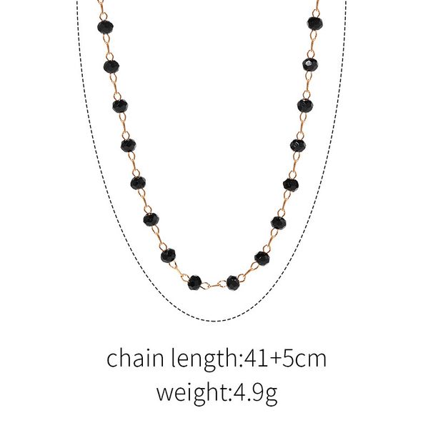 Collier minimaliste en alliage de zirconium, chaîne de clavicule pour femme, tendance_voghion.com