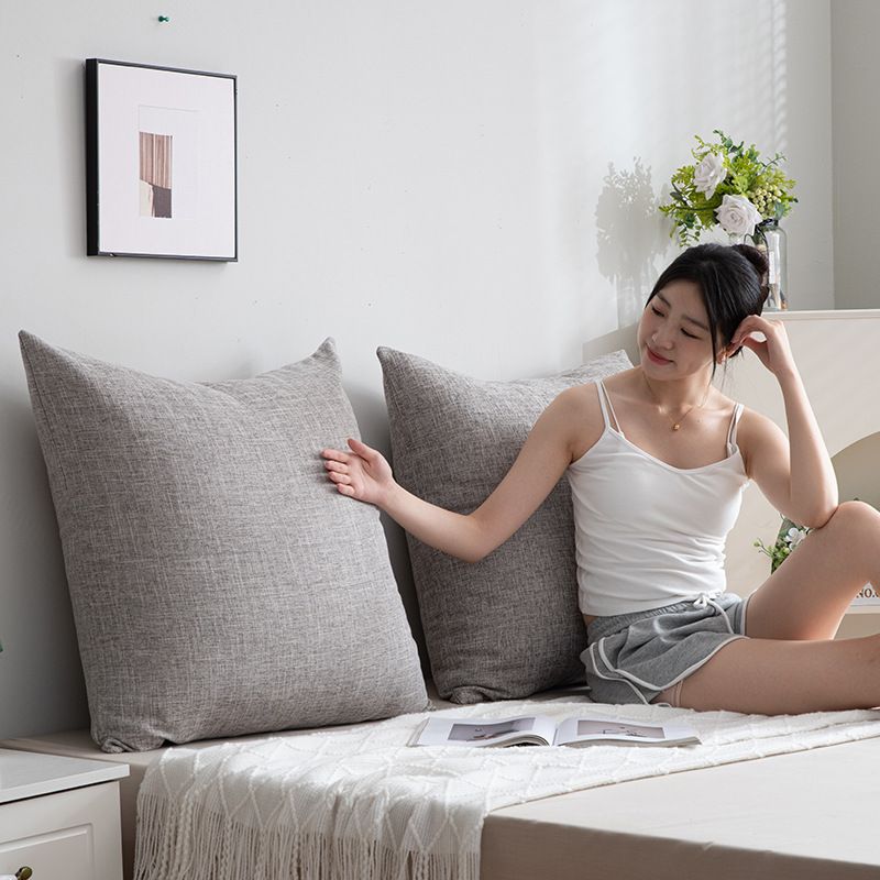 Ergonomic Backrest Pillow - Large Lumbar Support Cushion For Bed & Sofa (Memory Foam Soft Fabric Adjustable Strap Perfect For Reading & Relaxing)​_voghion.com