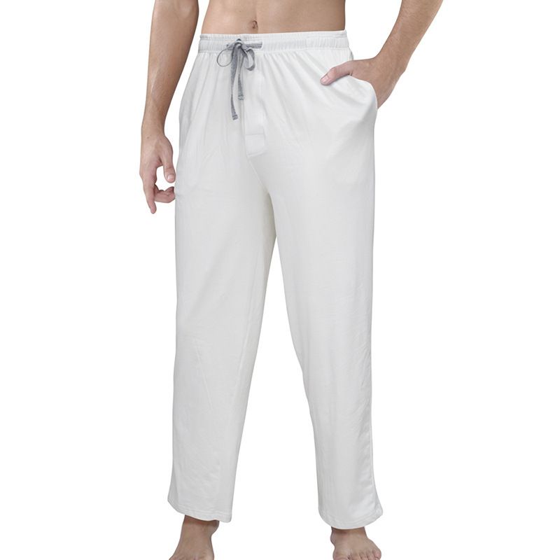 Pantalones de dormir de algodón para el cuidado de la piel para hombre, pantalones casuales de primavera y otoño 2022 para el hogar, pantalones casuales de Yoga deportivos relajados_voghion.com