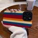 Custodia per telefono a righe patchwork 11 Pro 14 13 per donna compatibile con iPhone 12 6s/8 Plus New Promax_voghion.com