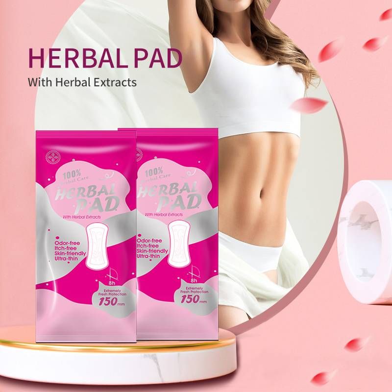 Prof.Ding Removing Itching And Odor Cleaning Natural Herbal Wingless Pads Period Pads For Women Menstrual Feminine Care_voghion.com