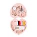 Portable Heart-Shaped Sewing Kit - Mini Needle & Thread Set With 36 Essentials, Cute Plastic Stitch Repair Box For Home/Travel_voghion.com