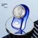 Mini-USB-Rasierer – Kompakter Rotationsrasierer für Herren, 36 dB ultraleise, wasserdichter Scherkopf, 45 Minuten Laufzeit (Blau/Silber/Schwarz)_voghion.com