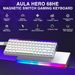 AULA Hero 68 Gaming Keyboard, Mechanical, Hall Effect Magnetic Switch, 0.01 Mm Adjustable Actuation, Rapid Trigger, 8K Polling Rate, Side Engraved, 60_voghion.com
