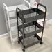 Kitchen Bedside Snack Bathroom Bedroom Multi-layer Mobile Floor-standing Small Trolley Storage Rack_voghion.com