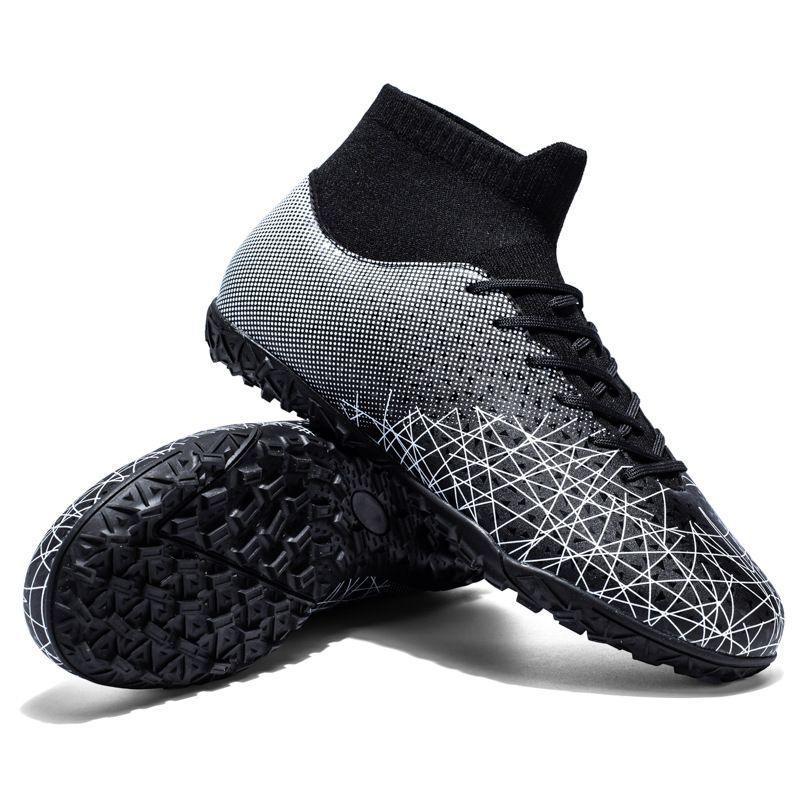 Overseas High Top Ademende Voetbal Indoor Outdoor Platte Trainingsschoenen, Antislip en Stijlvol Haar_voghion.com