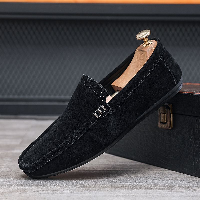 Men's Suede Loafers – Slip-On Casual Shoes With Memory Foam (4 Colors)_voghion.com