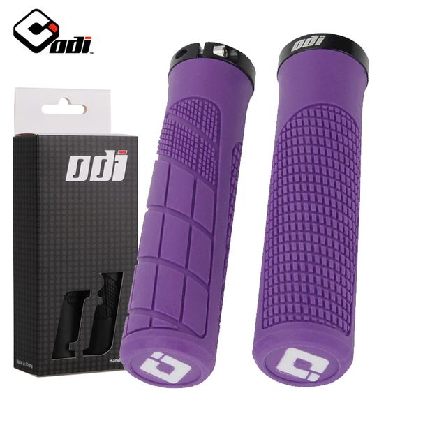 Manopole per manubrio in gomma ODI con nuovo logo MTB Lock-on Grip antiscivolo Coprimanubrio per mountain bike Accessori per bici da equilibrio pieghevoli_voghion.com