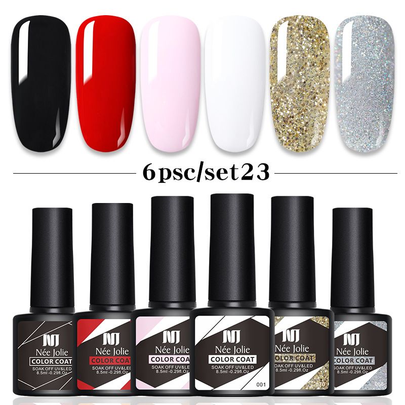 Nail Glue New Nail Polish Set Phototherapy Glue Frosted Sequins Reinforced Wash Free Sealing Layer Nail Polish Base Glue_voghion.com