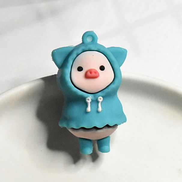 Paar Rucksack Anhänger Puppe Exquisite süße Regenmantel Schwein Mädchen einfache kleine Geschenk Schlüsselanhänger Junge_voghion.com