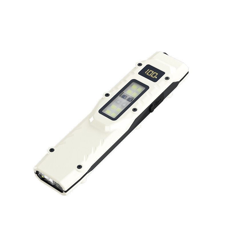 Lanterna tática com clipe, modos de luz tripla, ultrafina e recarregável, alcance de feixe de 200 m, lanterna LED de bolso para áreas externas e acampamentos_voghion.com