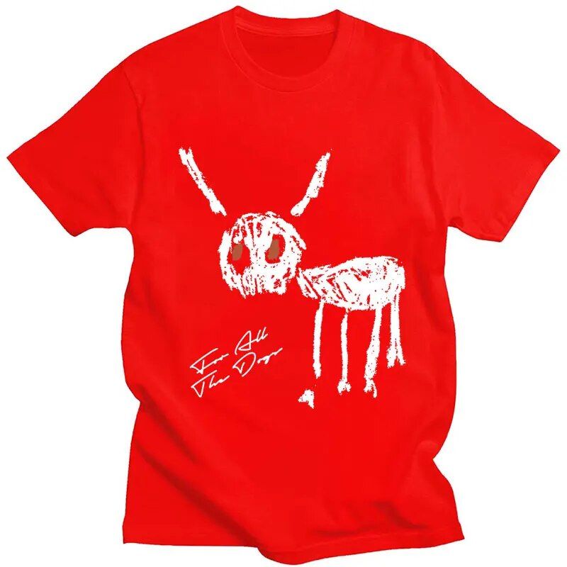Rapper Drake Music Album per All The Dogs T-shirt Uomo Donna Hip Hop Fashion T Cotton T-shirt casual oversize_voghion.com