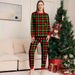 Karo Chrëschtdagsfamilljekostüm mat Drock Homewear Pyjama Set_voghion.com