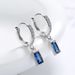 per donna stile coreano orecchini corti eleganti con zirconi freschi e artistici blu dolce_voghion.com