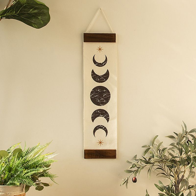 Bohemian star and moon souvenir tassel decoration simple studio bedroom living room wall background wall cloth wholesale_voghion.com
