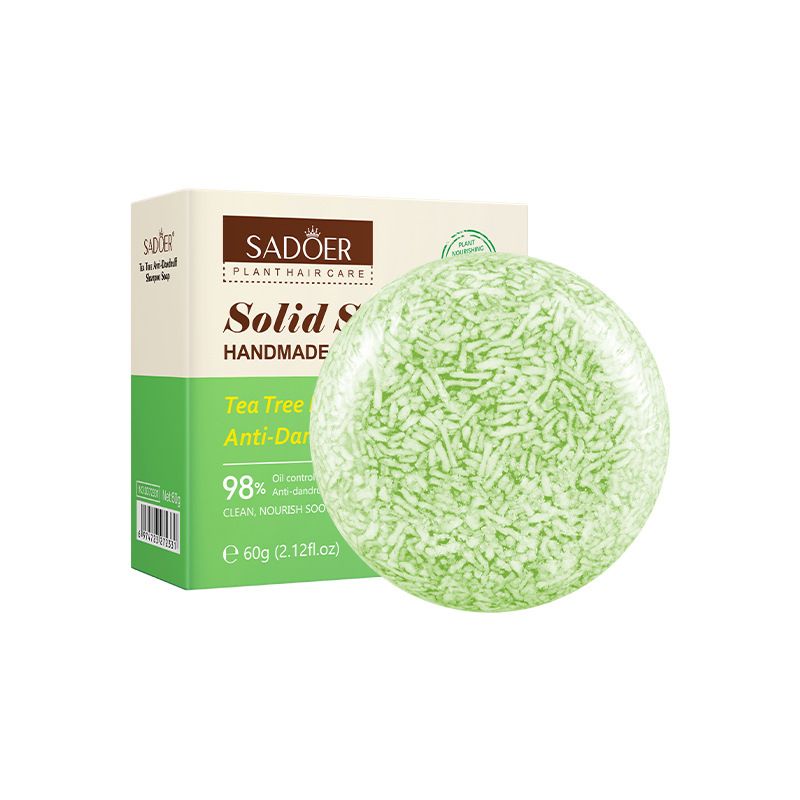 SADOER Tea Tree Oil Control and Dandruff Removing in English, Deep Cleansing Hair Shampoo_voghion.com