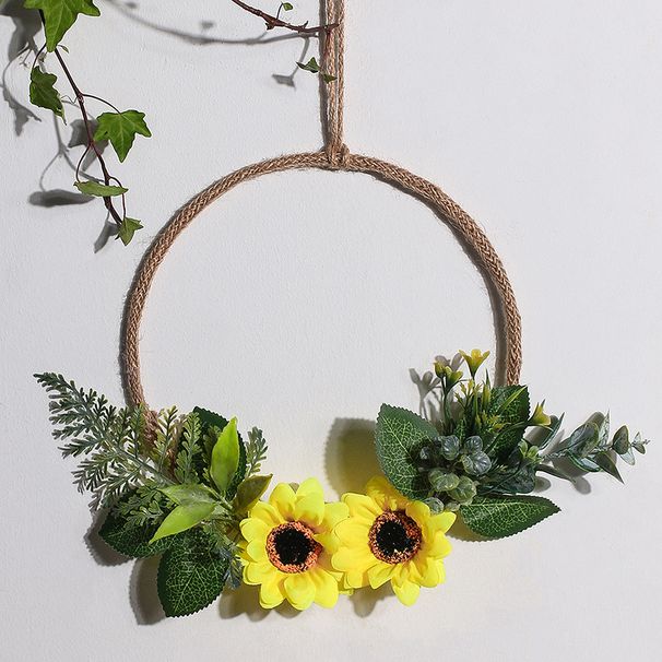 Nordic Style Simulation Wreath Wall Decoration Floral Photography Props_voghion.com