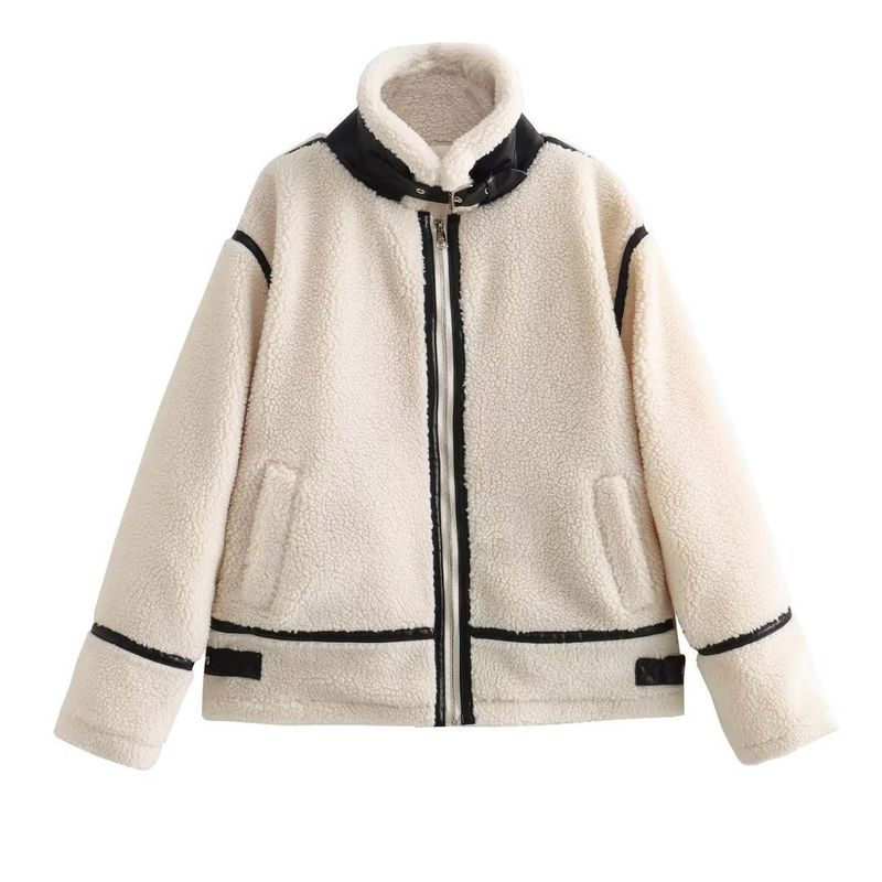 Women's Clothing autumn and winter new style fur lambskin effect women's jackets_voghion.com