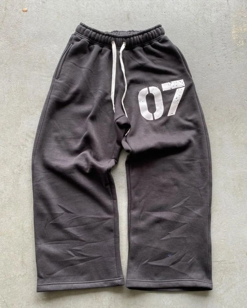 Men's Clothing Trendy Street Loose Sweater Suit For Men And Women Hip Hop Sports Zipper Hooded Sweater Pants Suit_voghion.com