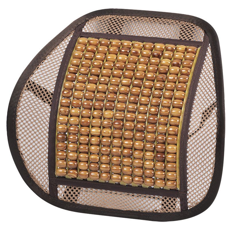 waist truck car SUV is driving single piece wooden bead car seat non-slip square mat_voghion.com