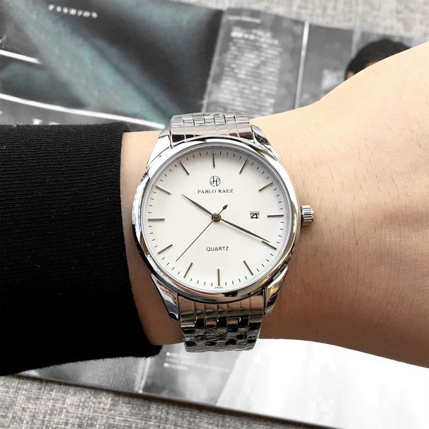 Hochwertige, einfache Herren-Leder-wasserdichte Uhr, Business-Automatik-wasserdichte Uhr, High-End-Geschenk, pünktliche Testtabelle_voghion.com