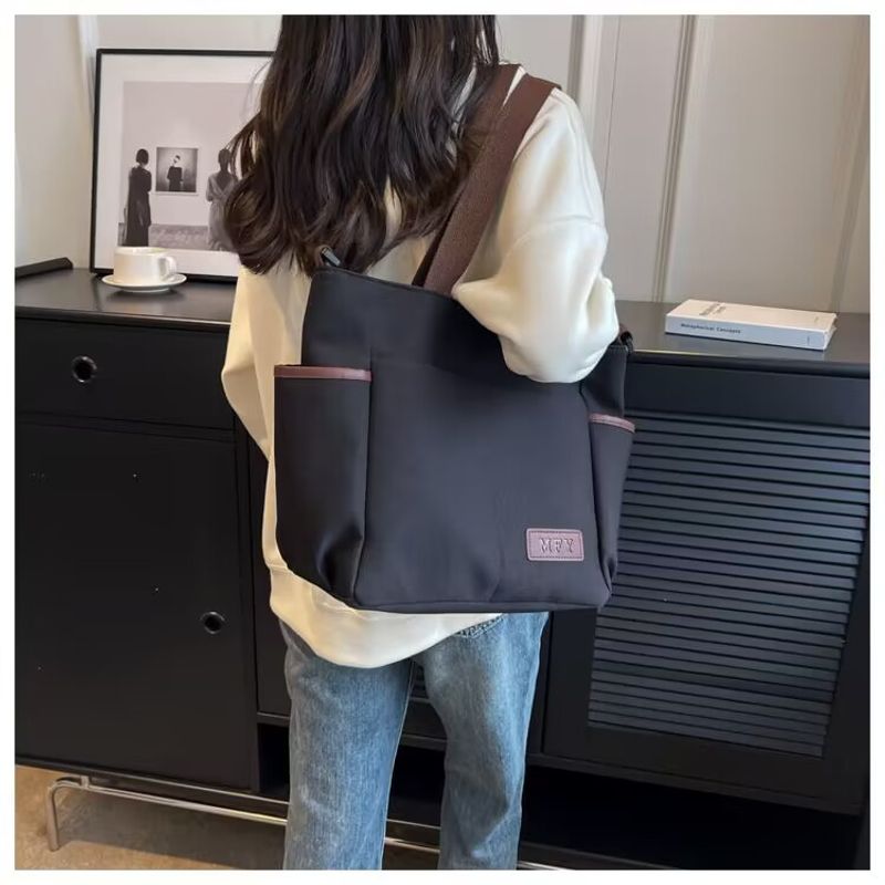 Sac fourre-tout multi-poches pour femme, grande capacité, multifonctionnel, simple, à bandoulière_voghion.com