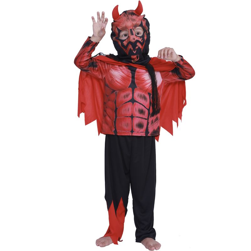 Halloween costume Little Red Devil Machine children's performance set_voghion.com