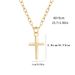 Classic Fashion INS Minimalist Style Metal Glossy Cross Women's Collarbone Chain Necklace_voghion.com