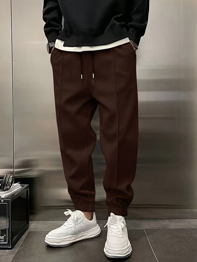 New Thickened Drawstring Casual Men's Sweatpants In Stock_voghion.com